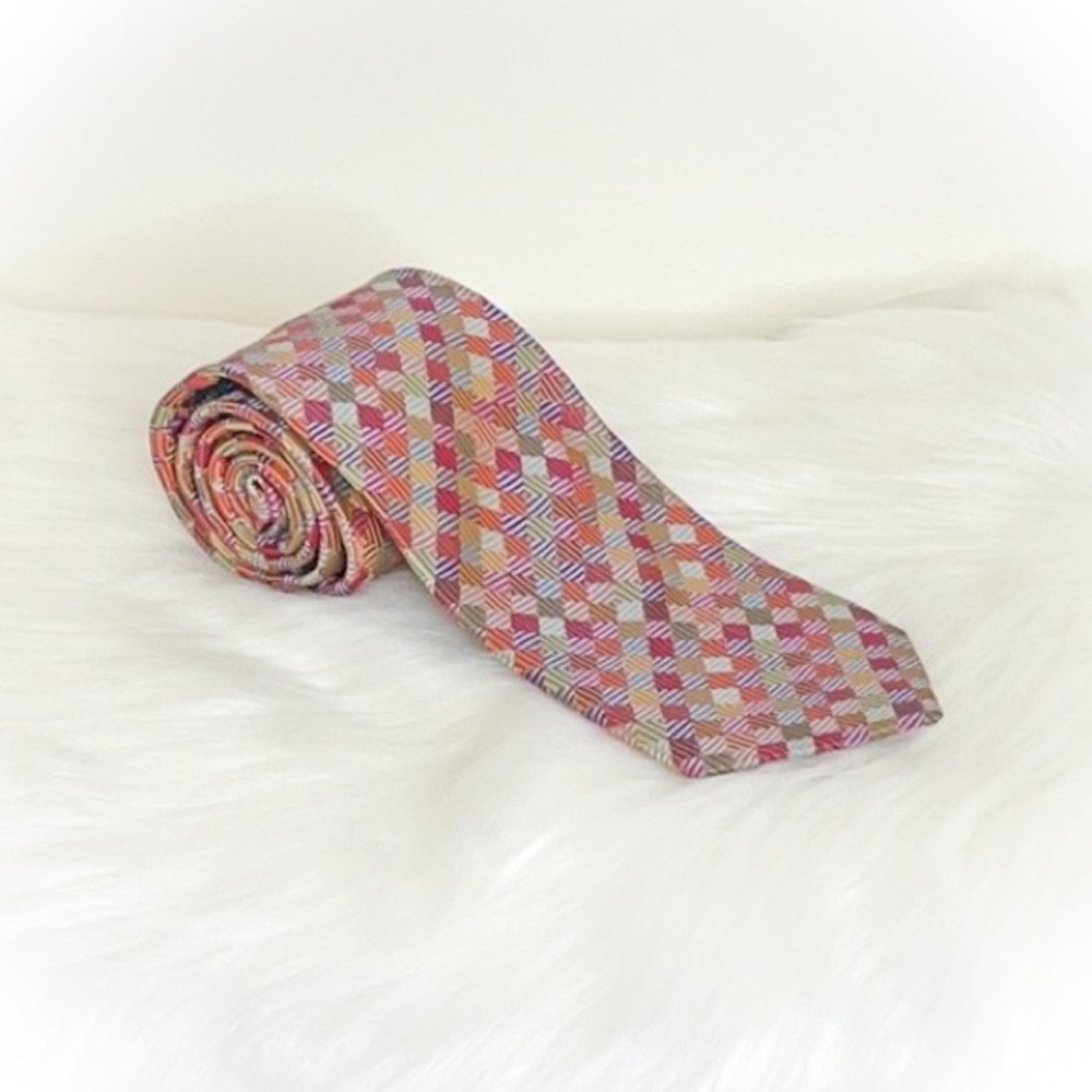 😎Really Stunning Multicolored Peacock Silk Mens Toe😎